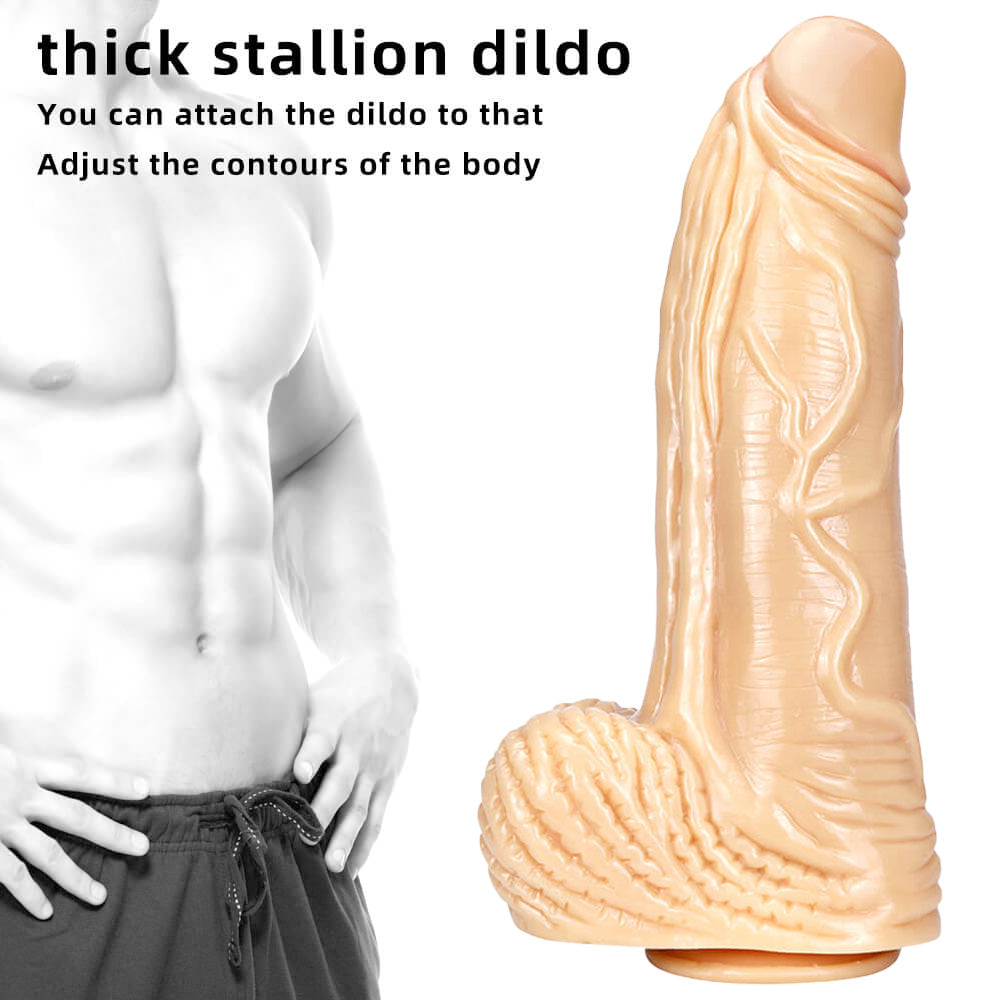 15.35 Inches Huge Long Realistic Textured Penis Dildo – product view 12