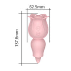 2 in 1 Rose Suction Vibrator and Tongue Vibrator for Female Male – product view 9