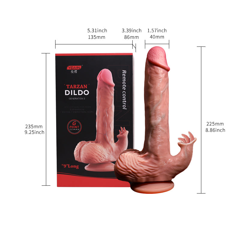 Tarzan Dildo Bendable Thrusting Dildo With Suction Cup 8.86 Inch – product view 11