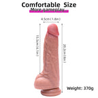 8 Inch Double Layer Liquid Silicone Dildo – product view 4
