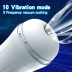 QuantumFlex 10 Vibration 5 Sucking Masturbation Cup Fully Automatic Deep Throat Wrap Pleasure Realistic Male Stroker — product image 3