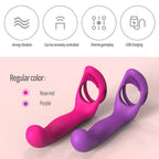 9 Frequency Silicone Vibrating Dildos with Vibrating Penis Ring – product view 4