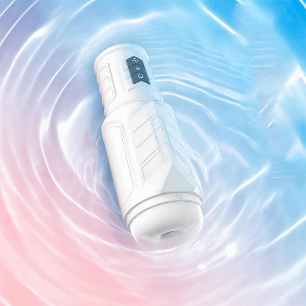 PowerSens Fully Automatic Masturbation Cup with 10 Powerful Thrusting 10 Speeds & 3 Massage Rings 3D Realistic Vagina Toy — product image 10