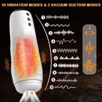 S1 Electric Stroker 10 Vibrating 3 Sucking 3D Realistic Vaginal Heating with Voice Interaction — product image 2