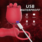 Rose Immortal Flower Double Head Telescopic Masturbator – product view 7