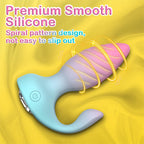 2 In 1 Remote Controlled Vibrator Clitoral Stimulator Anal Plug – product view 5