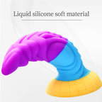 Thick Rainbow Dildo Heterosexual Fantasy Alien Dildo – product view 3