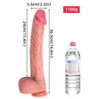 14 INCH Dual Density Silicone Dildo, Huge Size Monster Dildo with Strong Suction Cup for Men Women Gay Hands-Free Anal Play, Flexible Thick Dong Adult Sex Toy for Advanced – product view 3