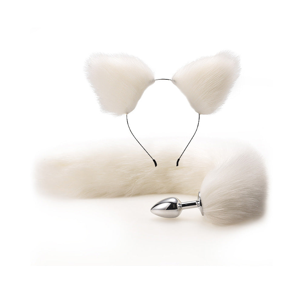 Butt Plug with Tail | Metal Butt Plug Anal Stimulation Toy – product view 3