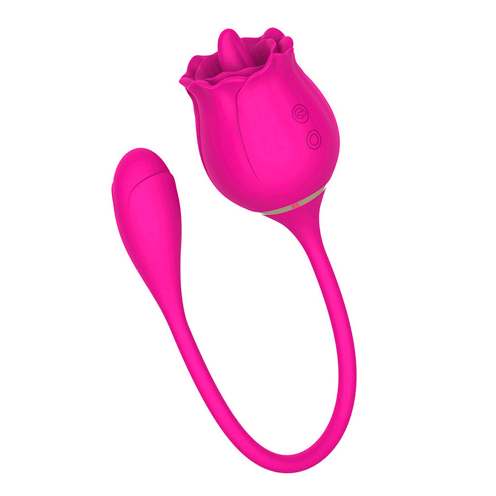 10 Frequency Rose Vibrators with Vibrating Tongue & Vibrating Egg – product view 11