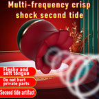 Big Mouth Rose Kiss Sucking Tongue Licking Vibrating Masturbator – product view 3