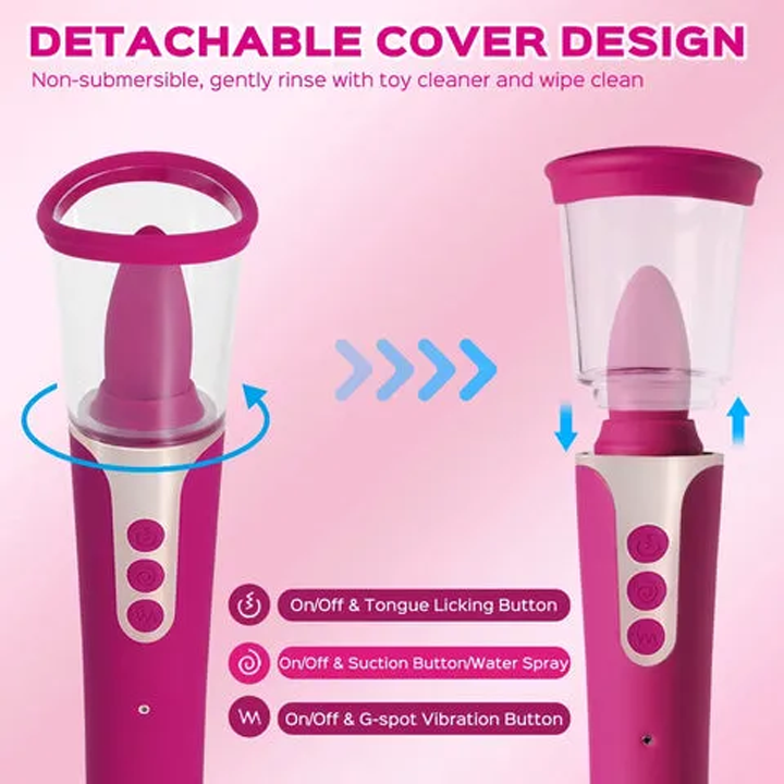 3 in 1 Clit Licking Sucking G Spot Vibrator – product view 6