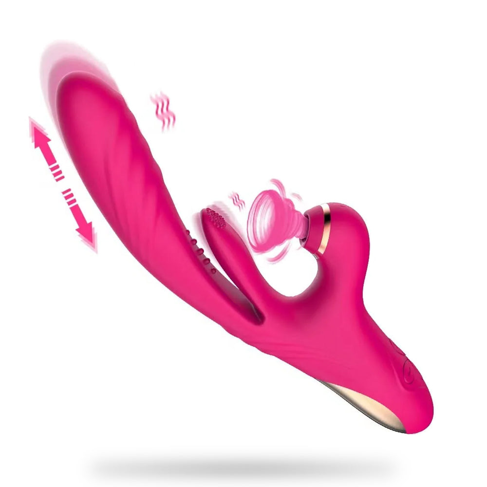 G-Spot Stimulator Suction Tapping Thrusting Dildo Sex Toy – product view 9