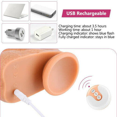 4 in 1 Clitoral Stimulation Suction Cup Realistic Dildo 8.7 Inch – product view 6