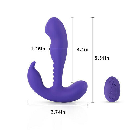 Wireless Remote Control Prostate Vibrating Anal Plug – product view 3