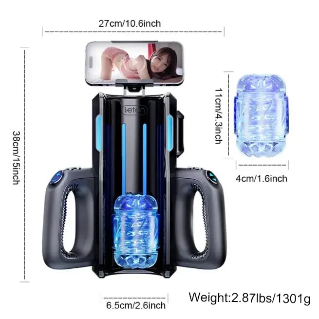 Leten Cannon King Pro Fully Automatic Stroker Ultra-Long Male Stroke Machine With Handle – product view 17