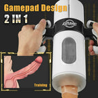 9 Thrusting & Vibrating 2 In 1 Handheld Male Stroker – product view 3