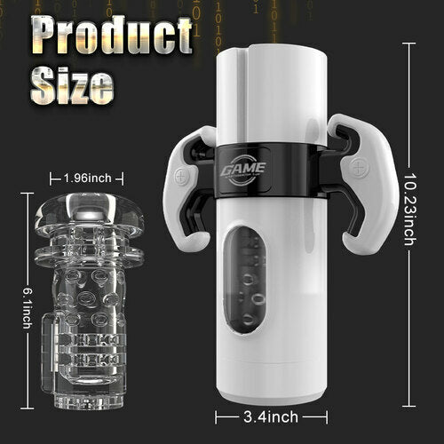 9 Thrusting & Vibrating 2 In 1 Handheld Male Stroker – product view 6