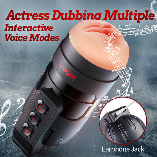 Leten Grenade Blowjob Simulator 10 Vibrating 2 in 1 Fleshlight & Pussy Pocket APP Control – product view 5