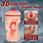 Leten Grenade Blowjob Simulator 10 Vibrating 2 in 1 Fleshlight & Pussy Pocket APP Control – product view 7