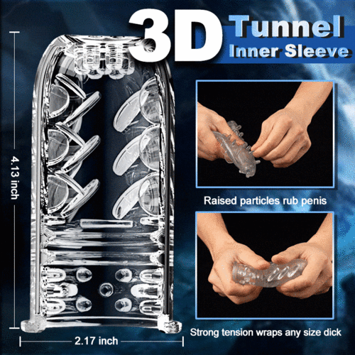 Master 10 Thrusting Rotating 3D Realistic Automatic Male Stroker – product view 4