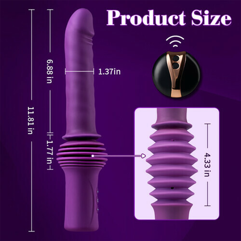3 Thrusting & 10 Cibrating Modes Heating Thrusting Vibrating Dildo – product view 6