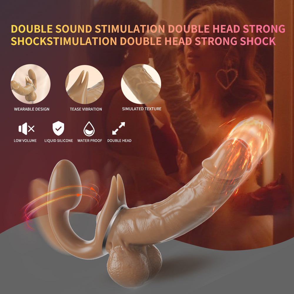10 Modes Double Head Thrusting Dildo Retractable Curved Dildo – product view 7