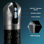 LUOGE 10 Vibrating 5 Sucking Male Stroker Penis Training & Tongue Lick Testicles 2 in 1, Heating Voice Blowjob Toy – product view 6