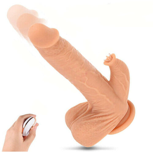 4 in 1 Clitoral Stimulation Suction Cup Realistic Dildo 8.7 Inch – product view 2