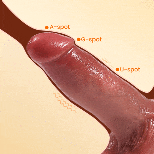 7.28 in Thick Thrusting Vibrating Heating Realistic Dildo with Strong Suction Cup and Remote Control