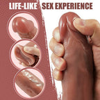 8.9 in 5 Beads Rotating Swing 8 Vibrating Dildo remote control