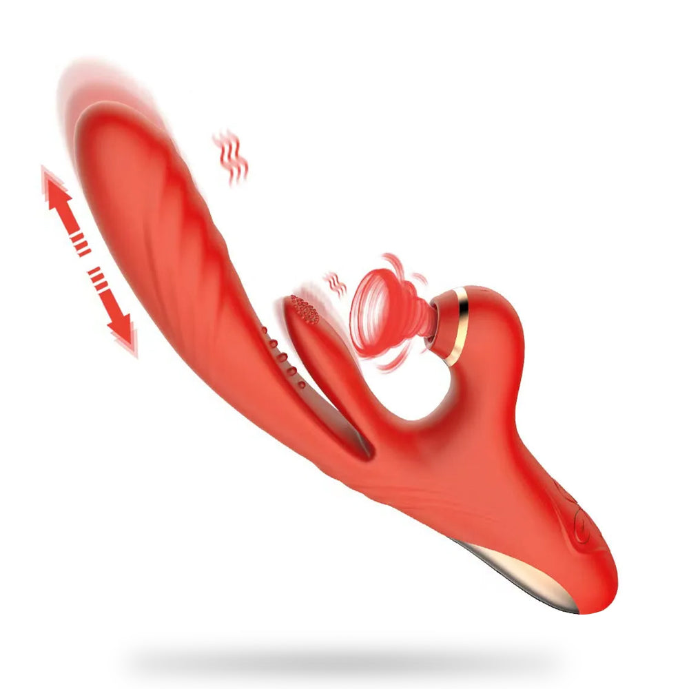 G-Spot Stimulator Suction Tapping Thrusting Dildo Sex Toy – product view 10