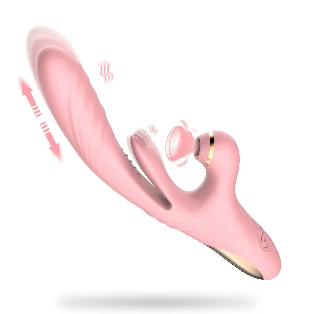 G-Spot Stimulator Suction Tapping Thrusting Dildo Sex Toy – product view 11