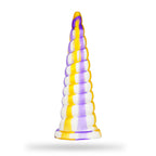 Colorful Threaded Silicone Special-Shaped Artificial Dildo