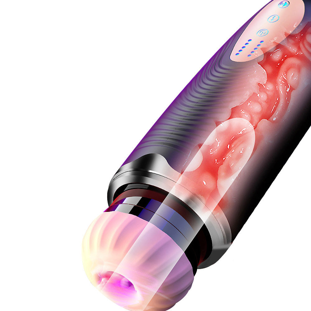 PowerWaveⅢ 10 Vibrating Sucking Male Stroker with Telescopic Thrusting Deep Throat Moaning Voice Features — product image 2