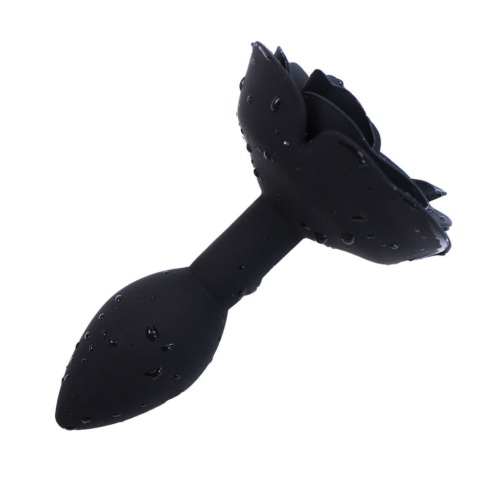Rose Black Butt Plug Training Anal Plug Sex Toy – product view 2
