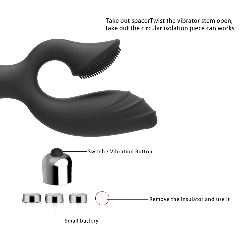 Silicone G-Spot Vibration Massage Masturbation Device – product view 3