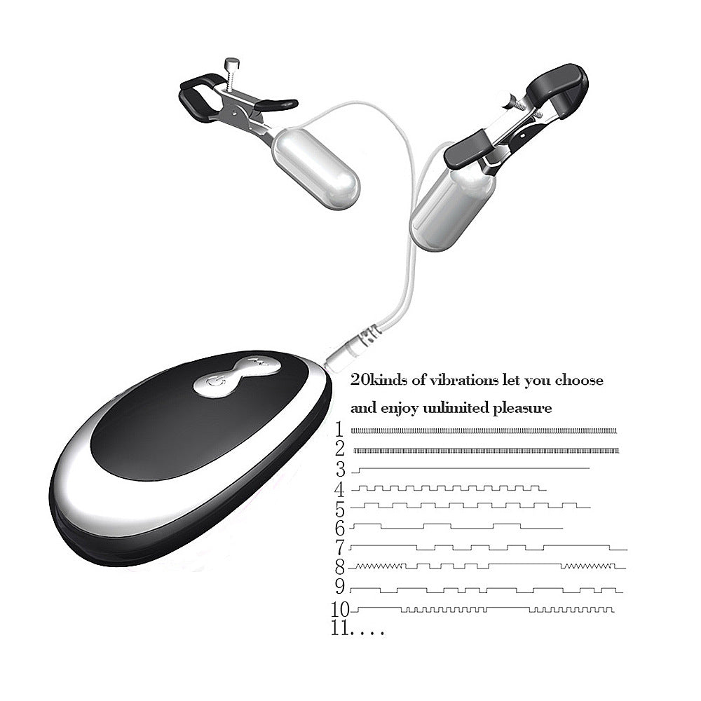 Remote Control Vibrating Breast Clip Female Masturbator – product view 4