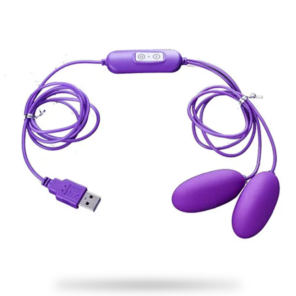 USB Charging Double-Bouncing Eggs Vibrator – product view 5