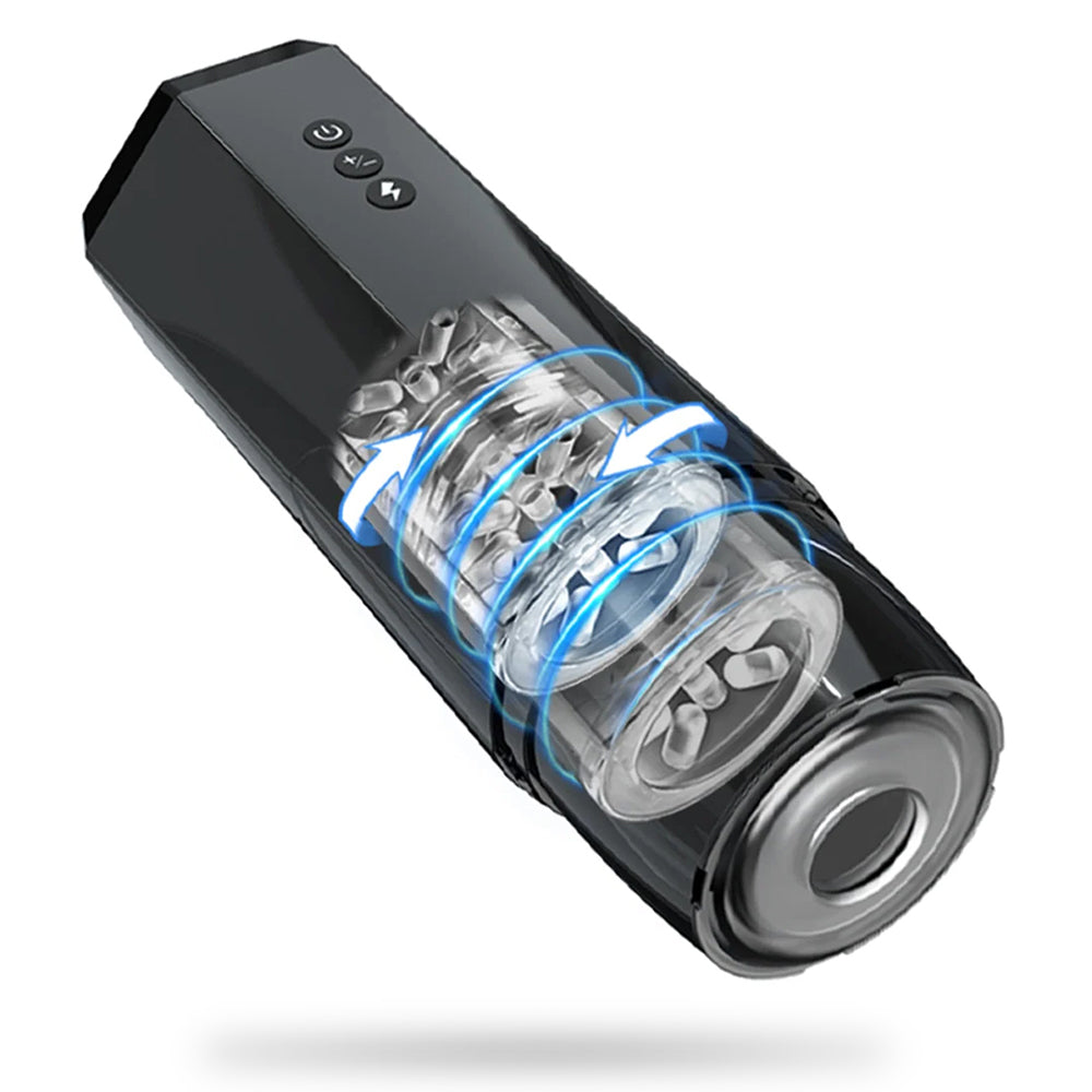 SoloWave 7 Thrusting & Spining Modes Male Stroker Vagina Blowjob Toy with 3D Realistic Textured — product image 1