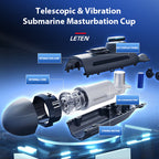 Leten Submarine Telescopic Vibration Sound Male Stroker – product view 6
