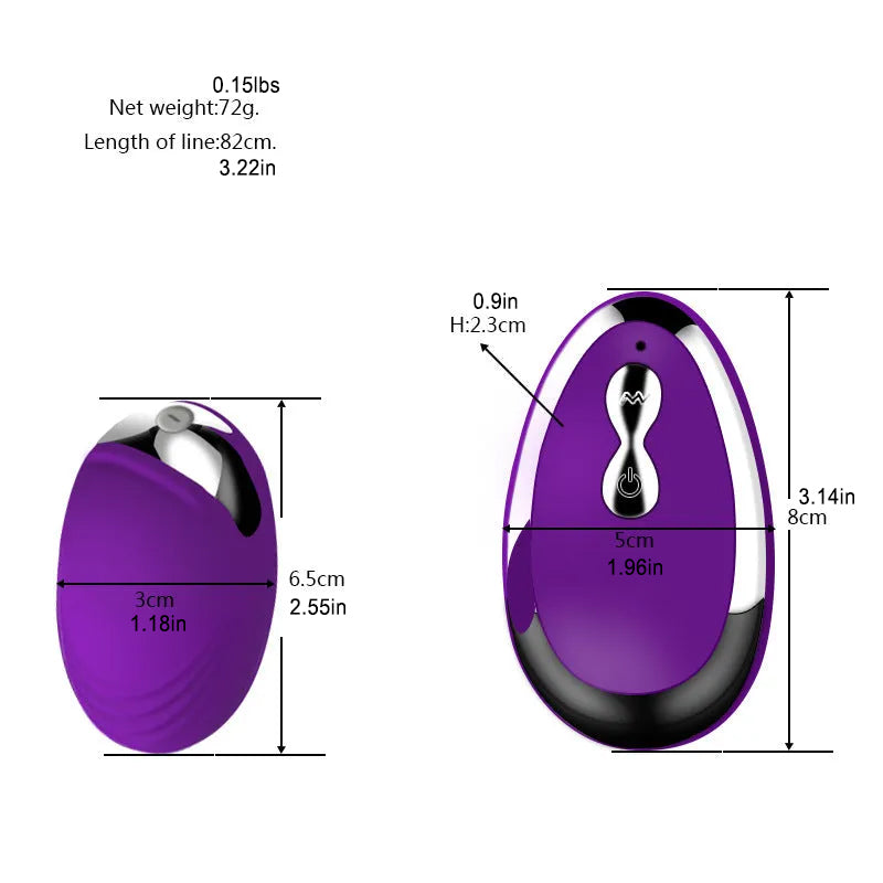 Remote Control Egg Vibrating Female Masturbator – product view 3