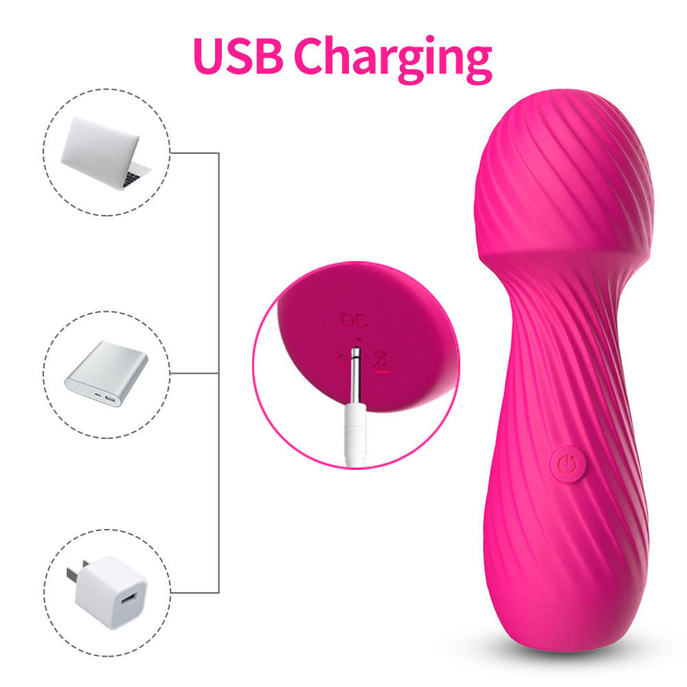 Mushroom Mini Rechargeable Full Waterproof Vibrator – product view 5