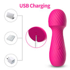 Mushroom Mini Rechargeable Full Waterproof Vibrator – product view 5