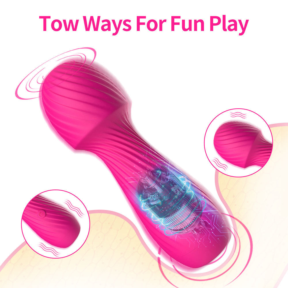 Mushroom Mini Rechargeable Full Waterproof Vibrator – product view 3