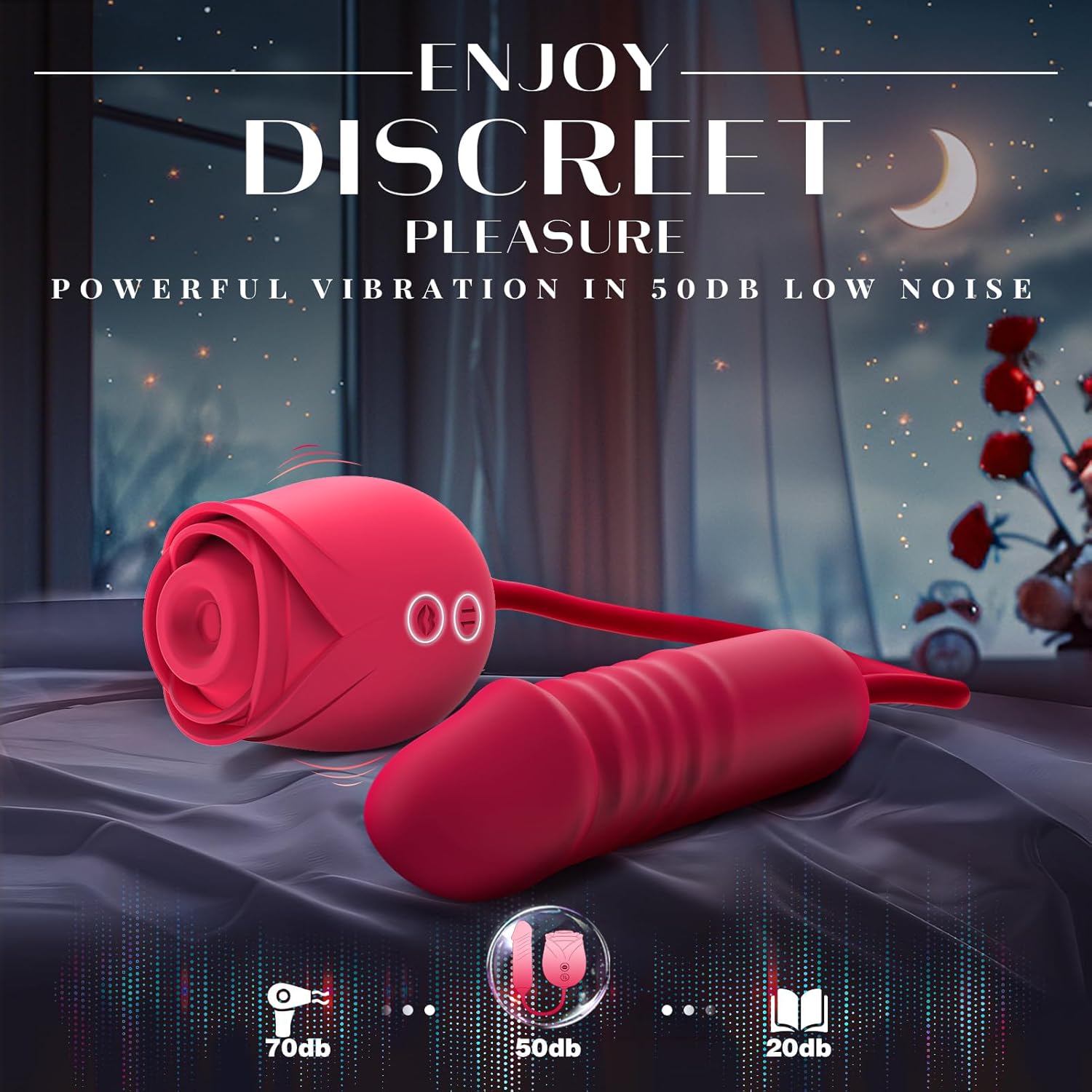 Rose Mary - Dual Massager - Suction & Internal Vibe