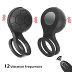 12 Modes Football Vibrating Cock Ring & Male Vibrator Toy – product view 6