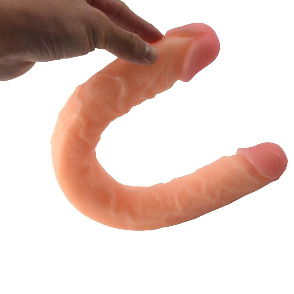 Double-Headed Artificial Anal Plug Masturbator Dildo – product view 13