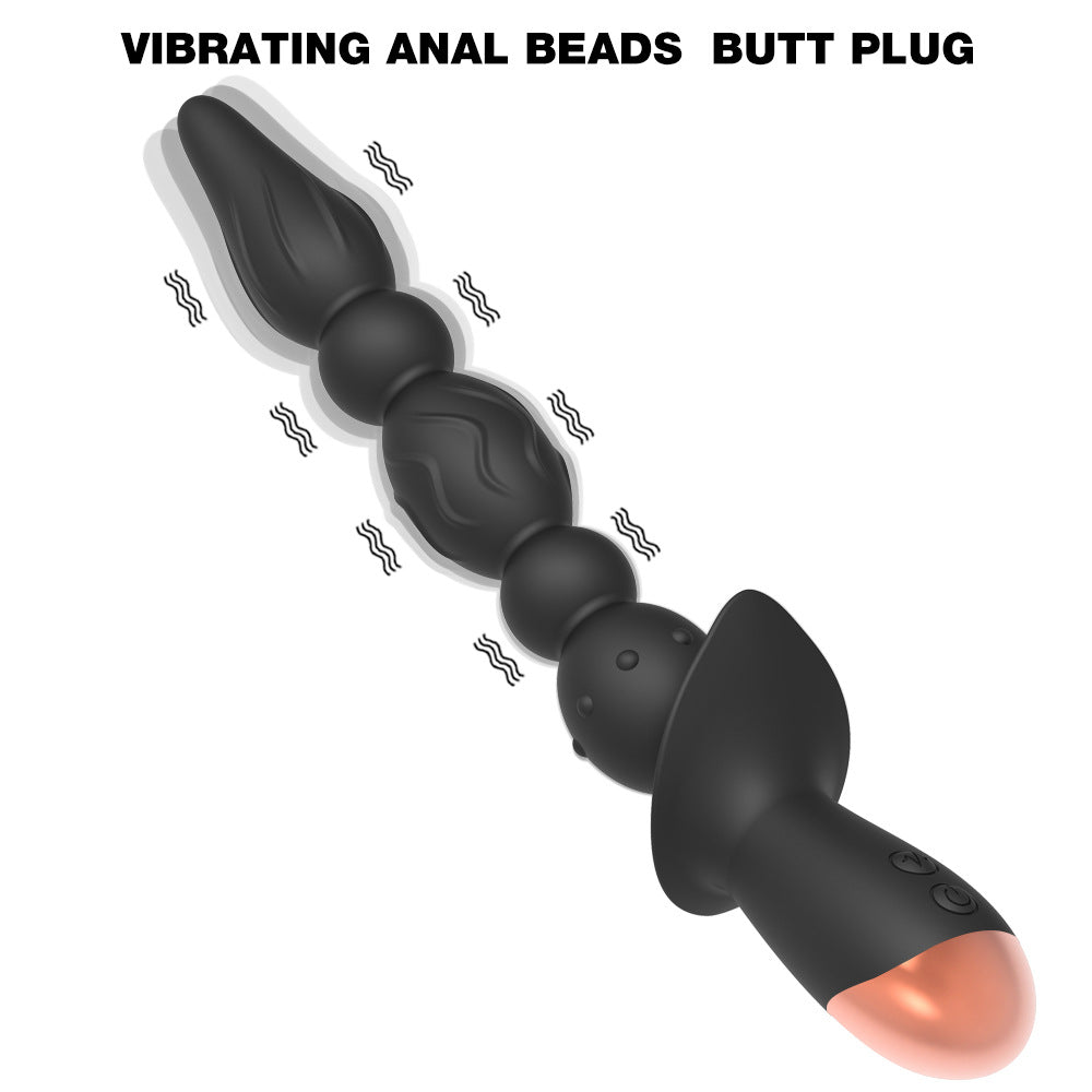 Strong Shock Lianzhu Silicone Pull Bead Back Court Anal Plug – product view 2