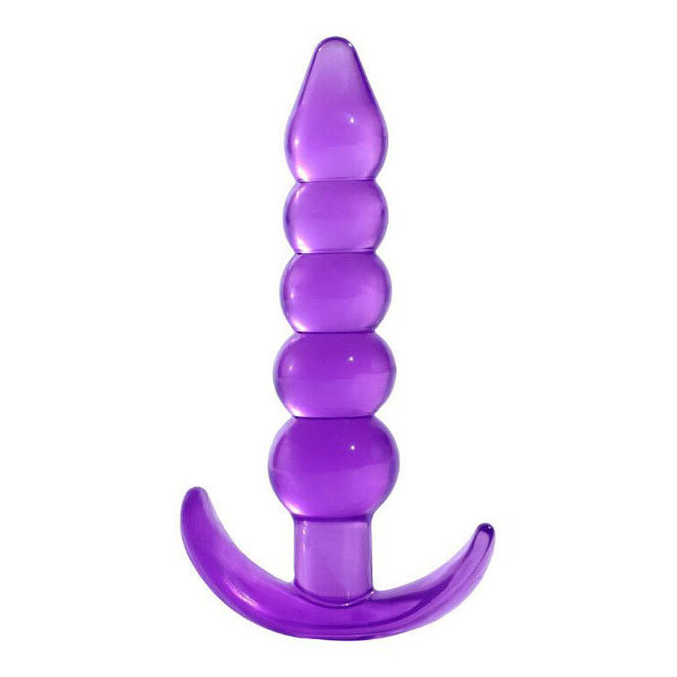 Crystal Transparent Five-Bead Anal Plug G-Spot Orgasm – product view 3